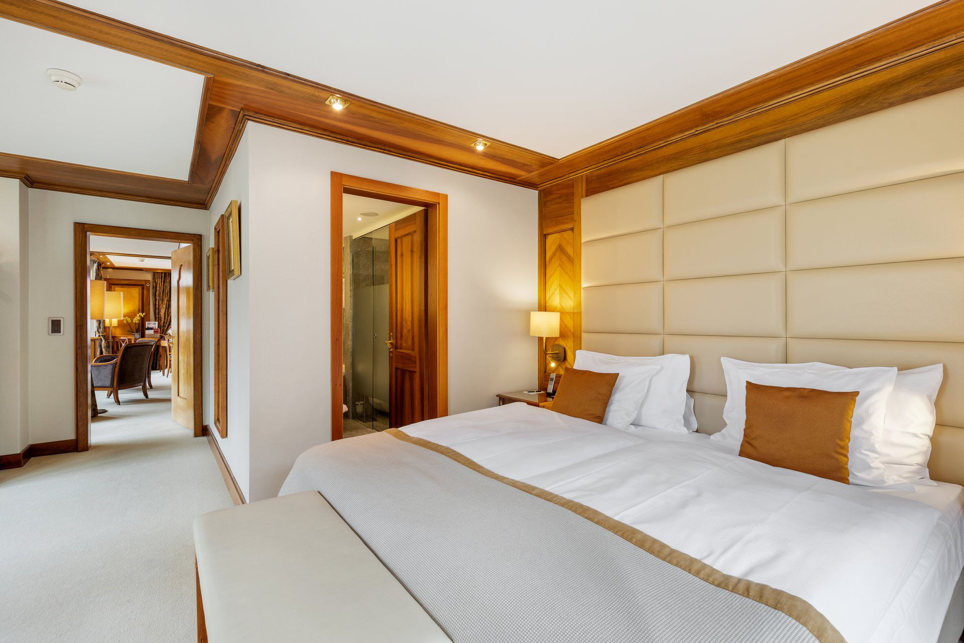 Grand Suite Matterhorn Bedroom - Grand Hotel Zermatterhof