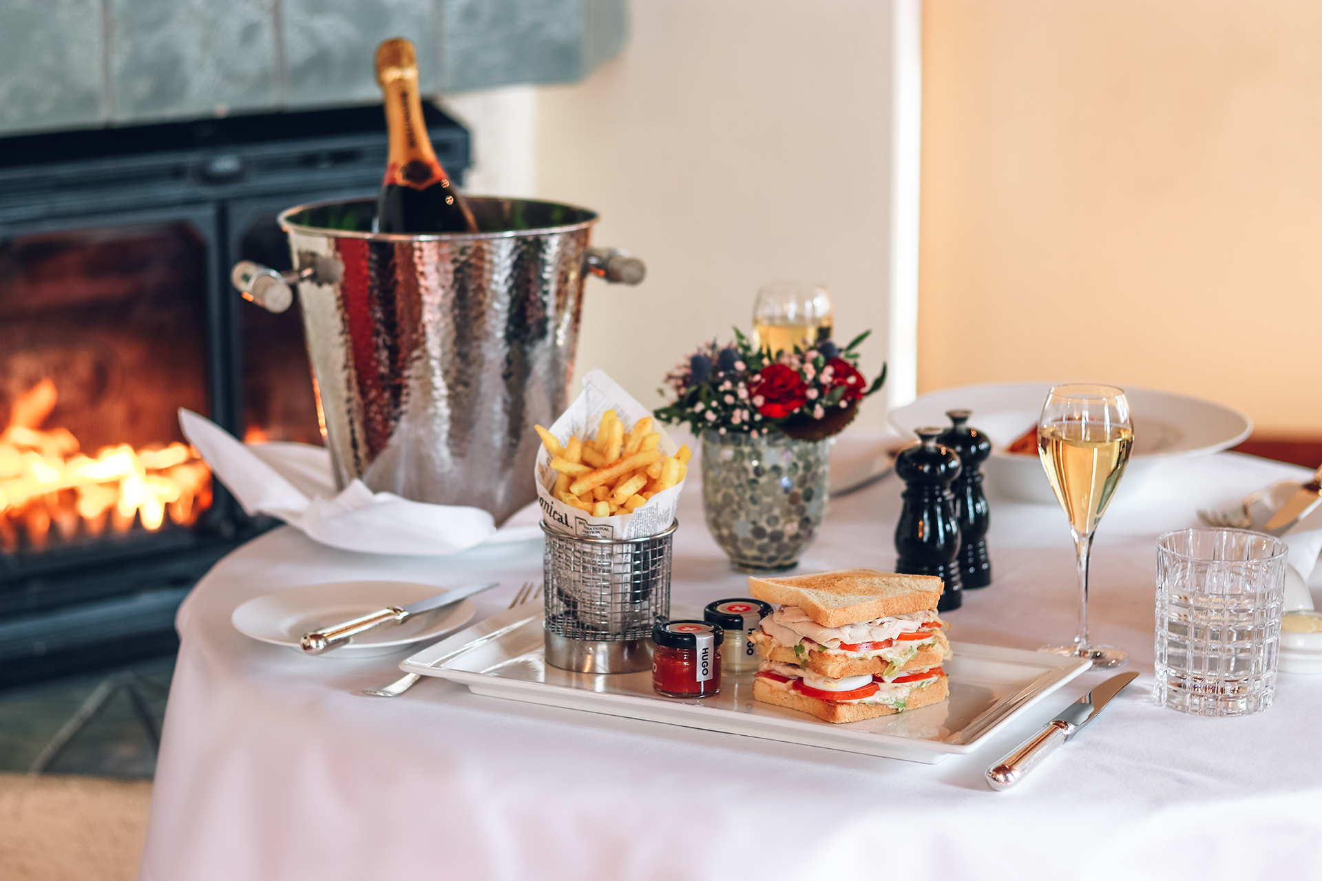 Room Service at Grand Hotel Zermatterhof - Champagne