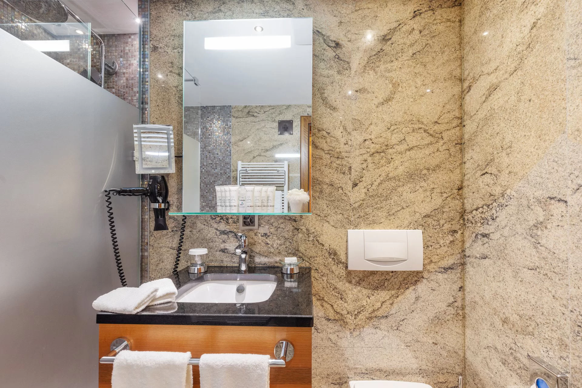 Single Room Bathroom - Grand Hotel Zermatterhof